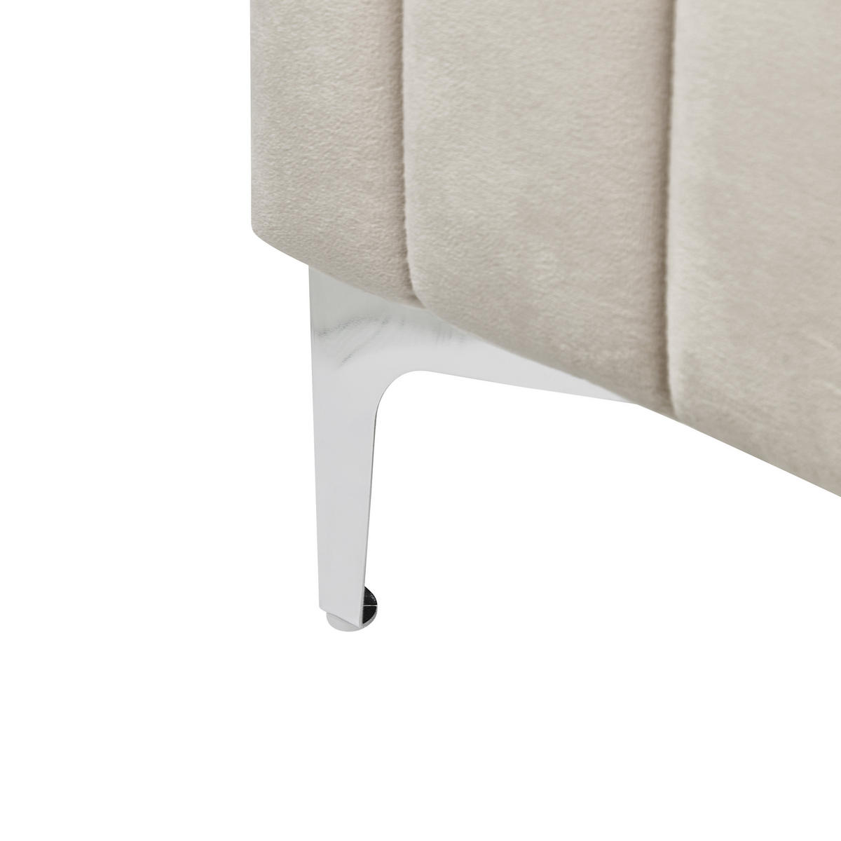 POLSTERBETT 180/200cm Taupe Lunan - Taupe, Textil (180/200cm) - Beliani