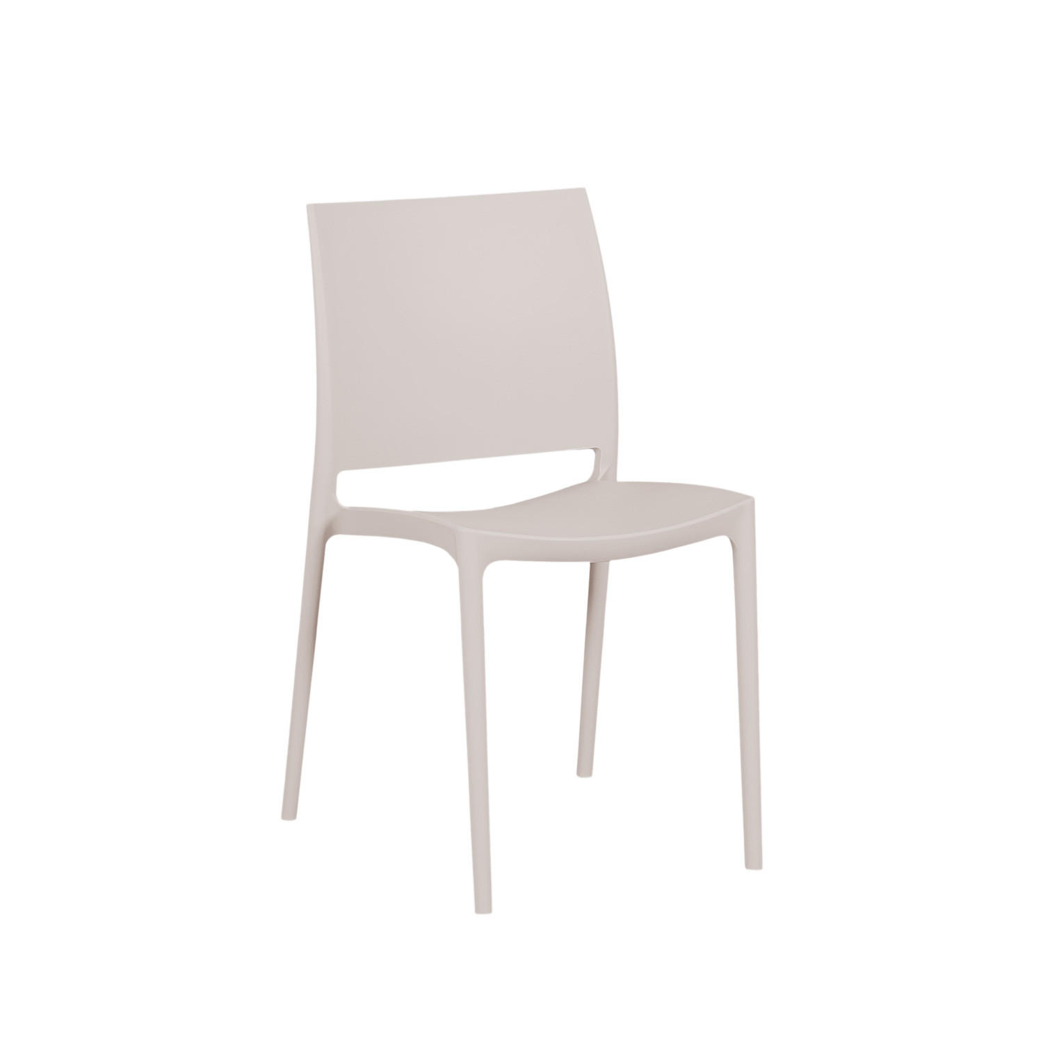 STUHL FÜR DRAUSSEN Keir Beige 41 cm x 81 cm - Beige, Kunststoff (41/81/52cm) - Klast Home