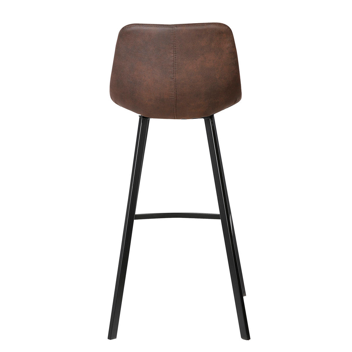 BARSTUHL - Stahl, 2er-Set - Braun, Textil (44/104/55cm) - home24