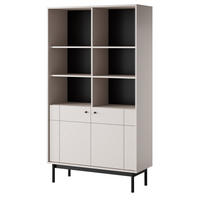 REGAL 100 cm Lunaris mit 2 Türen, Kaschmir - Kaschmir, Holz (103/185/39cm) - Emporius