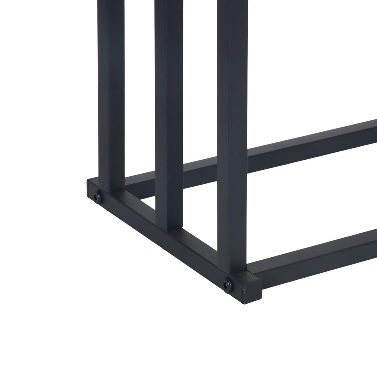 HANDTUCHHALTER - Schwarz, Metall (44/86/21cm) - Relaxdays