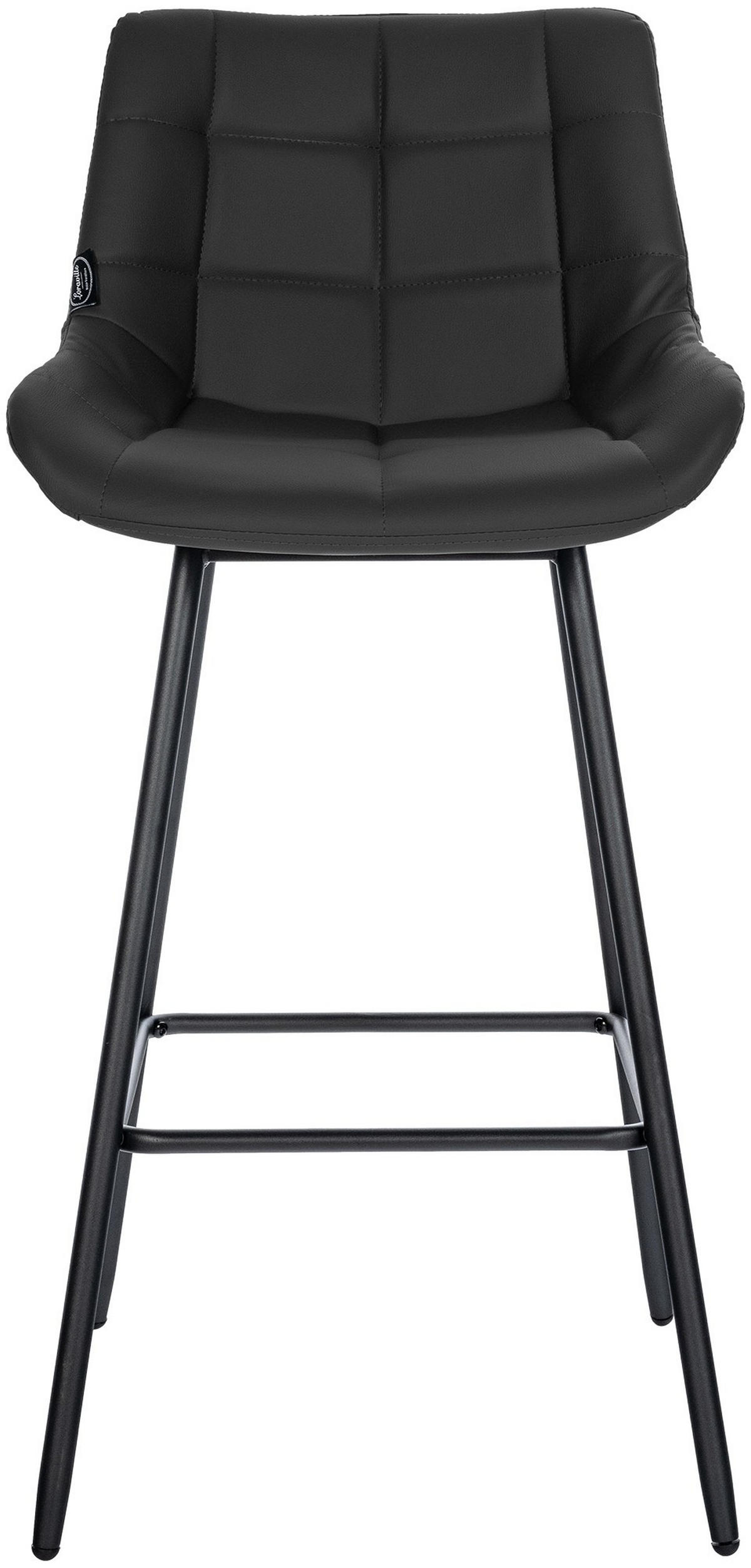 BARHOCKER Weston 104x49x56 cm schwarz - Schwarz, Kunststoff (49/104/56cm) - furnicato