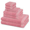 FROTTIERSET Harmony 8-teilig - Rosa, Textil (50/100cm) - Ross