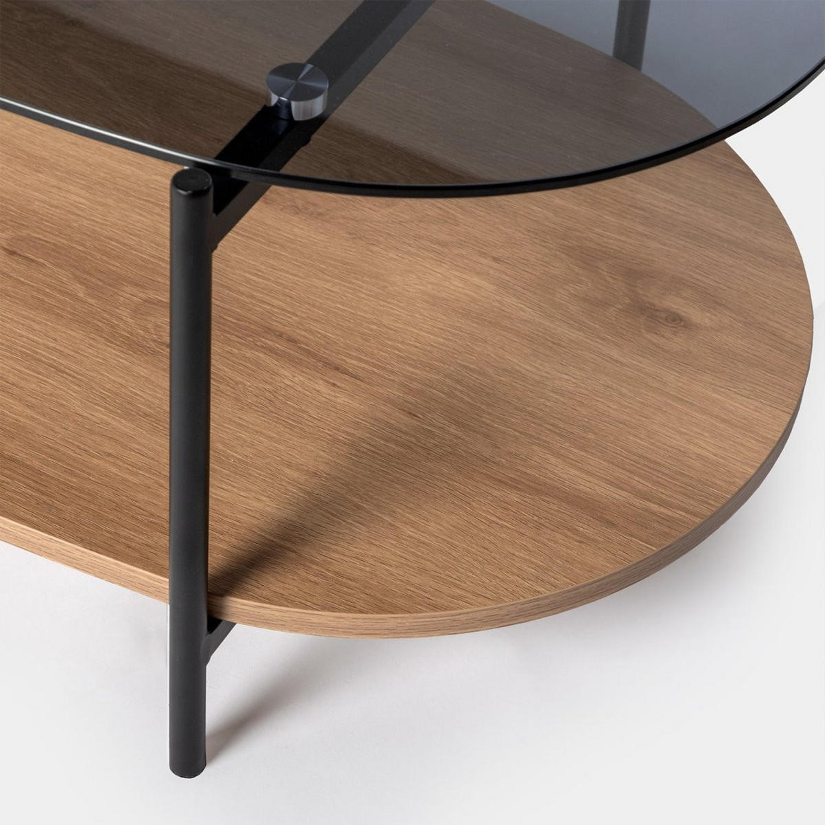 COUCHTISCH FESTER Casil Zweifarbig 120 cm x 40 cm - Multicolor, Glas (55/120/40cm)