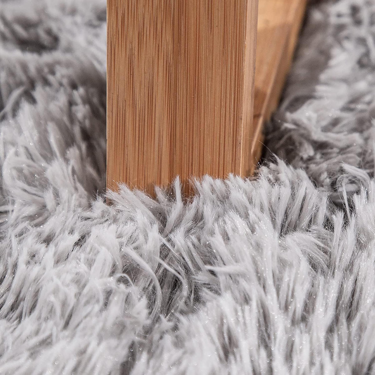 HOCHFLORTEPPICH 140/200 cm Silky 591 - Silberfarben, Textil (140/200cm) - Paco Home
