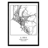 POSTER Lima Skandinavischen Stil A3 Rahmenlos - Klar, Papier (29.7/5/42cm) - Nacnic