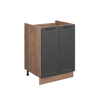SPODNÁ SKRINKA POD DREZ Fame-Line, Tmavo-sivá/Dub Goldkraft, 60 cm - dub medový/tmavosivá, kompozitné drevo (60/82/51.6cm) - Vicco
