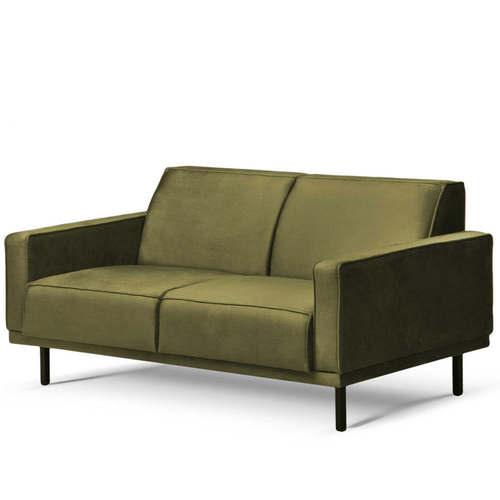Thumbnail - Konsimo® Einzelsofa, Olivgrün, Holz, Textil, 150x71x81 cm, Wohnzimmer, Sofas & Couches, Sofas, 2-Sitzer Sofas