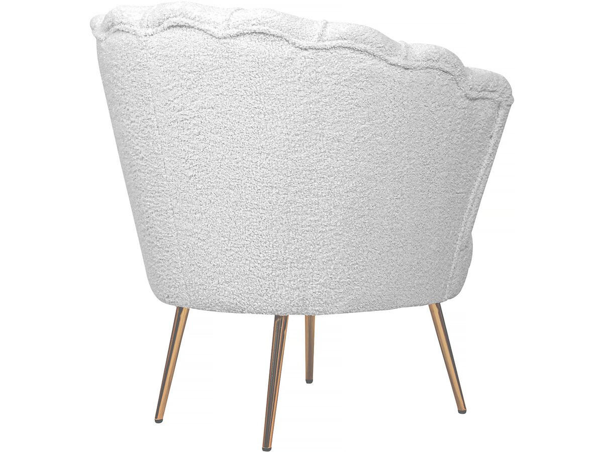 SESSEL Floria Weiß - Weiß, Textil/Metall (75/77.5/68cm) - Habitat Garten