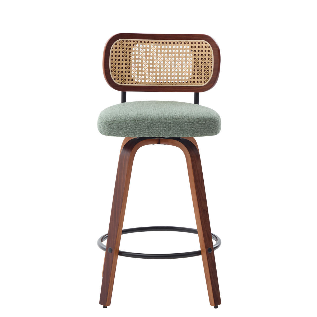 BARHOCKER DE-36367 3er-Set 26 Zoll mit 360°-Drehung Grün - Grün, Holz (43/90/56cm) - ComfortXL