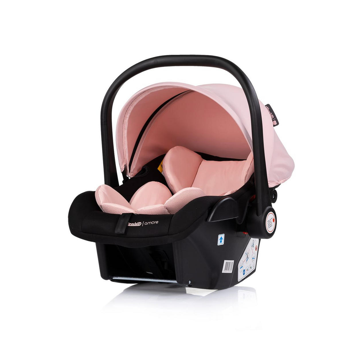 BABYSCHALE Isofix Set Amore i-Size rosa pink station Amore i-Size Gruppe 0+ (0 - 13 kg) - Rosa, Kunststoff (40/56/62cm) - Chipolino