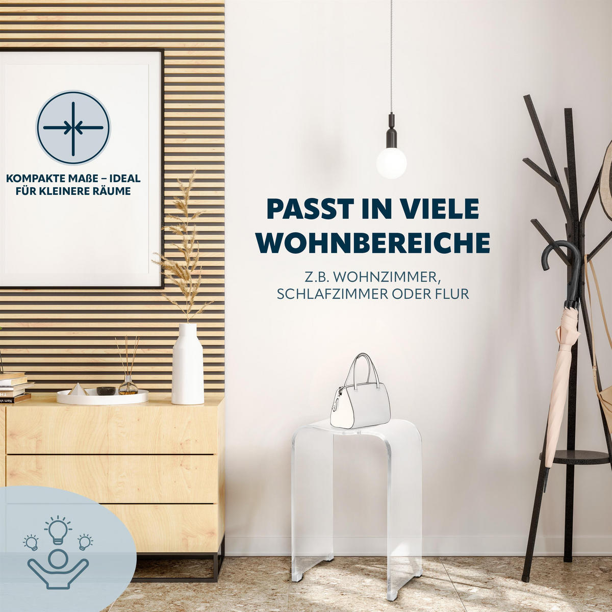 DUSCHHOCKER, transparent, Kunststoff - Transparent, Kunststoff (32/48.5/27cm) - bremermann