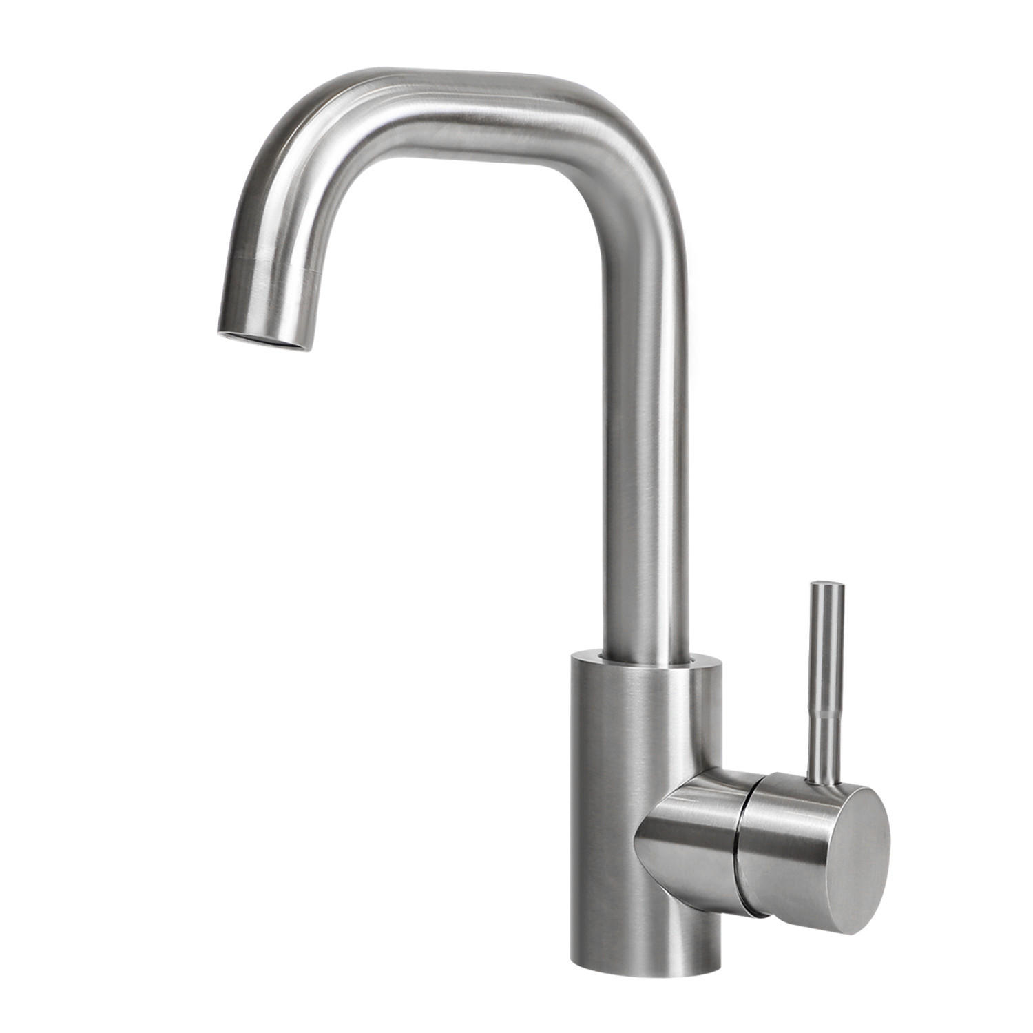 WASCHTISCHARMATUR Nora - Silberfarben, Metall (6/24/24cm) - Nettlife