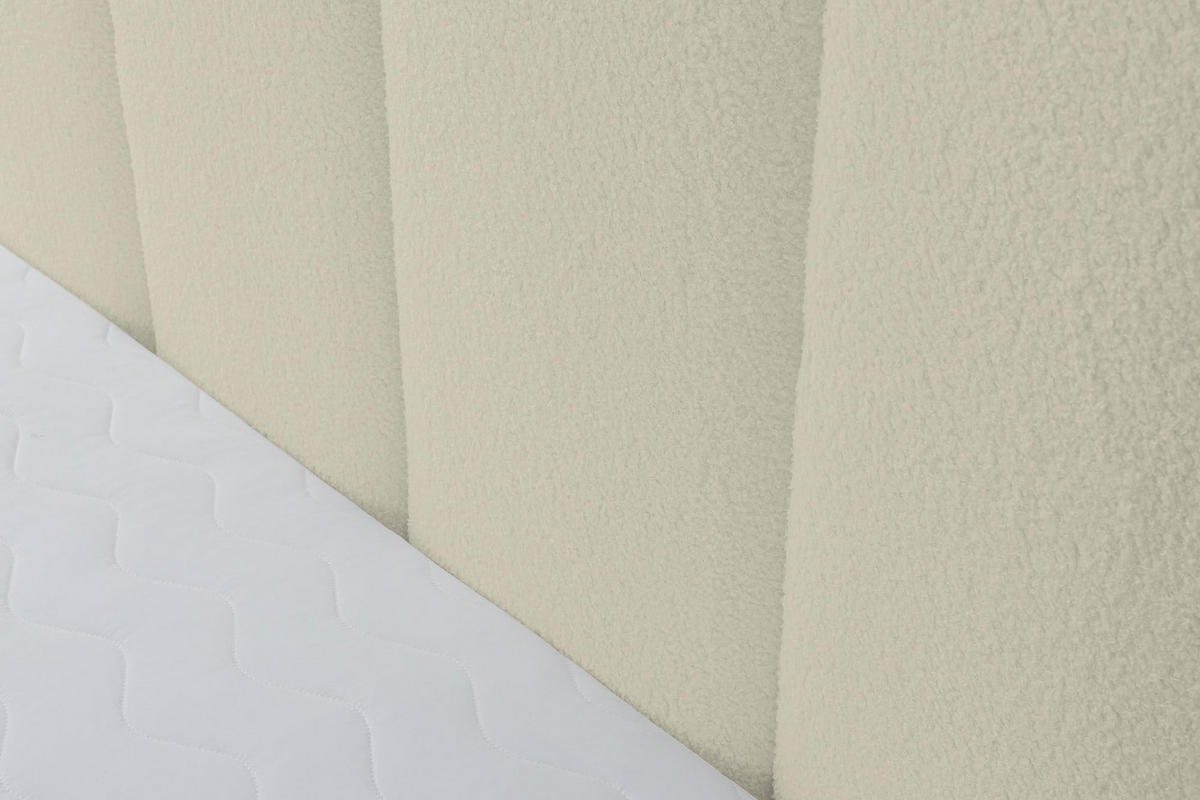 POLSTERBETT MARCO mit Bettkasten Boucle (Beige, 160 x 200 cm) - Beige, Holzwerkstoff (160/200cm) - VENASI MÖBEL