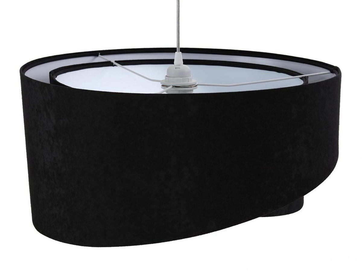 HÄNGELEUCHTE Schwarz 50/23 cm - Weiß, Kunststoff (50/1.3/23cm) - ONZENO