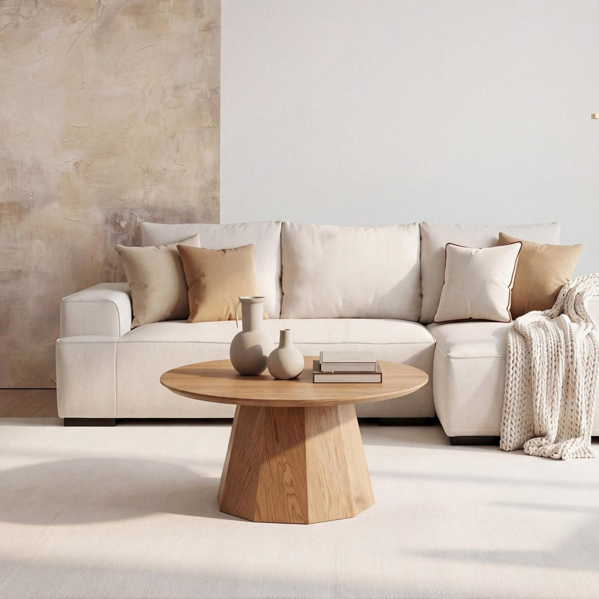 COUCHTISCH FESTER Olivier Natürlich 70 cm x 40 cm - Naturfarben, Holzwerkstoff (70/70/40cm) - Klast Home