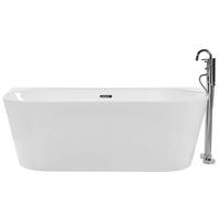 BADEWANNE 80x170x59 cm weiß Harvey - Weiß, Kunststoff (80/59/170cm) - Beliani
