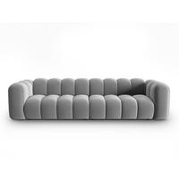 SOFA modular Lupine aus Samt grau 4 Sitzplätze - Grau, Textil (95/70/290cm) - Micadoni