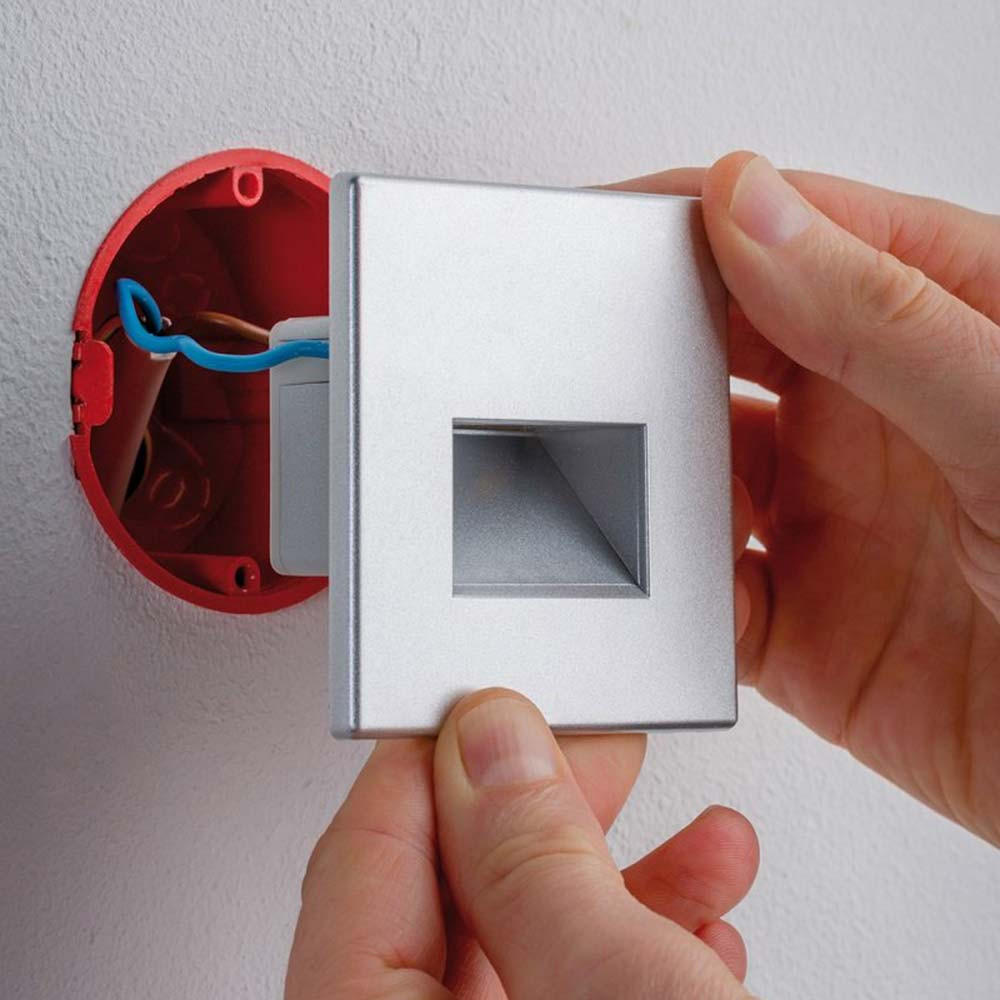 LED-EINBAULEUCHTE Box Aluminium - Alufarben, Metall (8/8/8cm) - s.luce