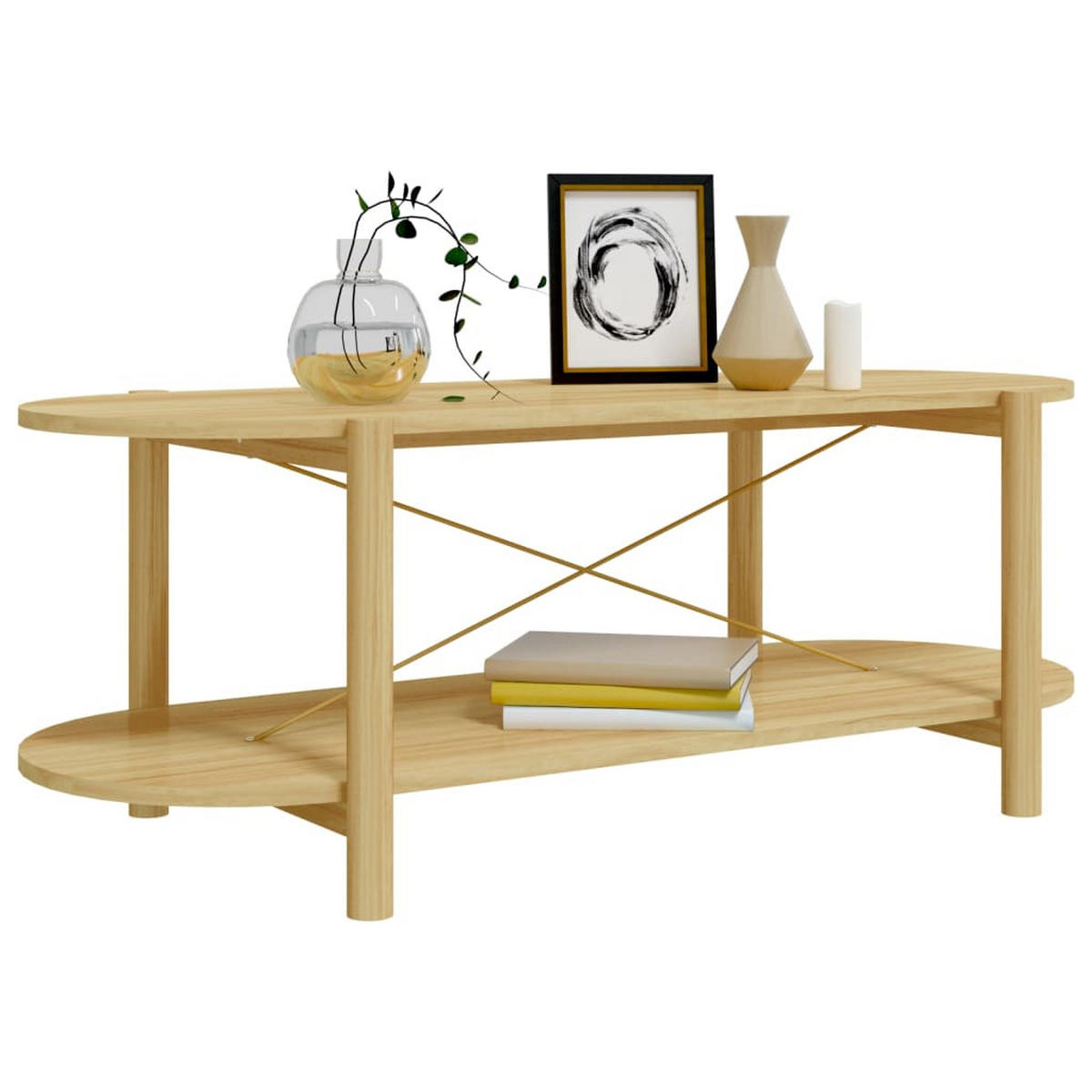 COUCHTISCH 110x48x40 cm Holzwerkstoff - Braun, Holzwerkstoff (110/48/40cm) - furnicato
