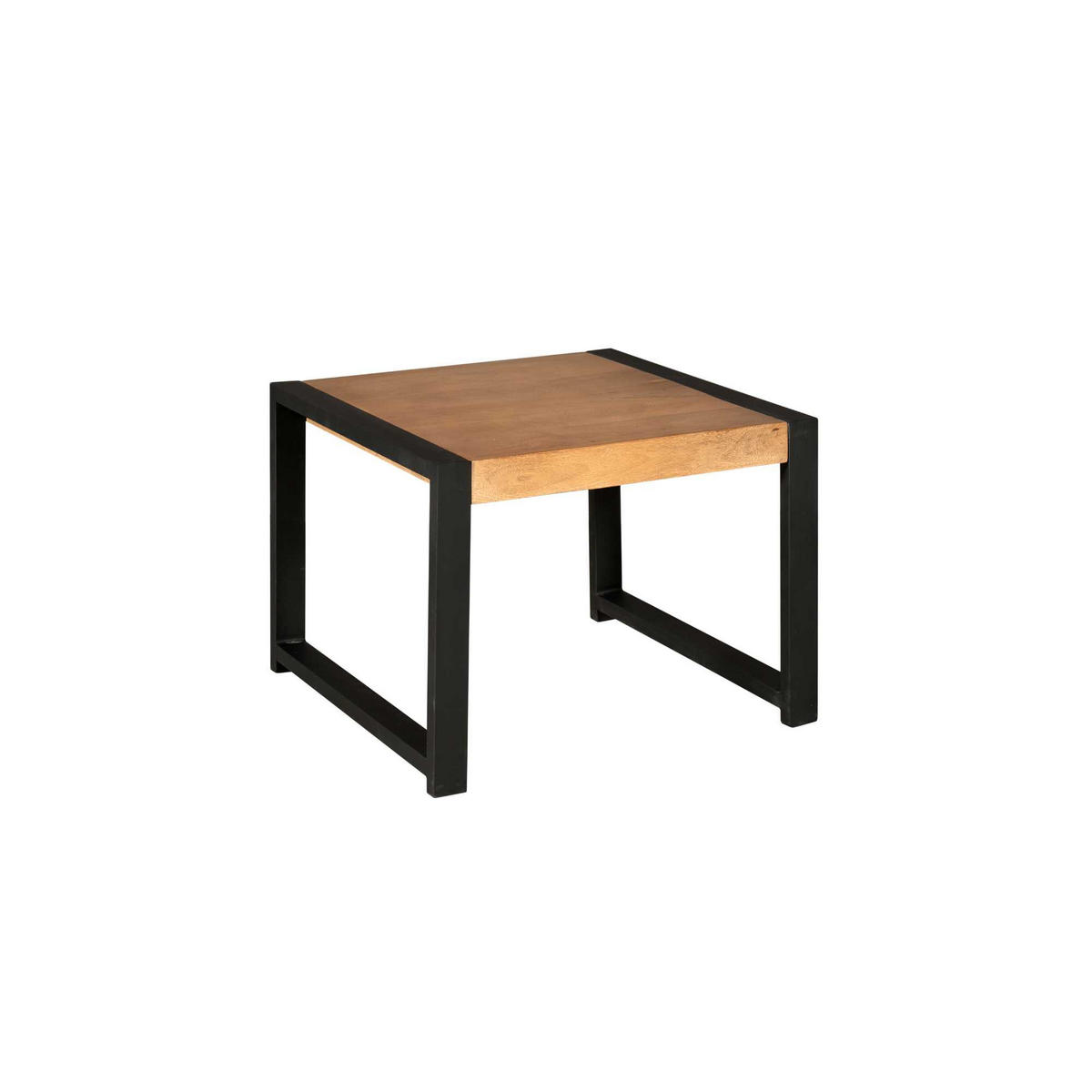 BEISTELLTISCH Boaz Braun 60/60/45 cm - Schwarz/Braun, Holz (60/60/45cm) - Starfurn