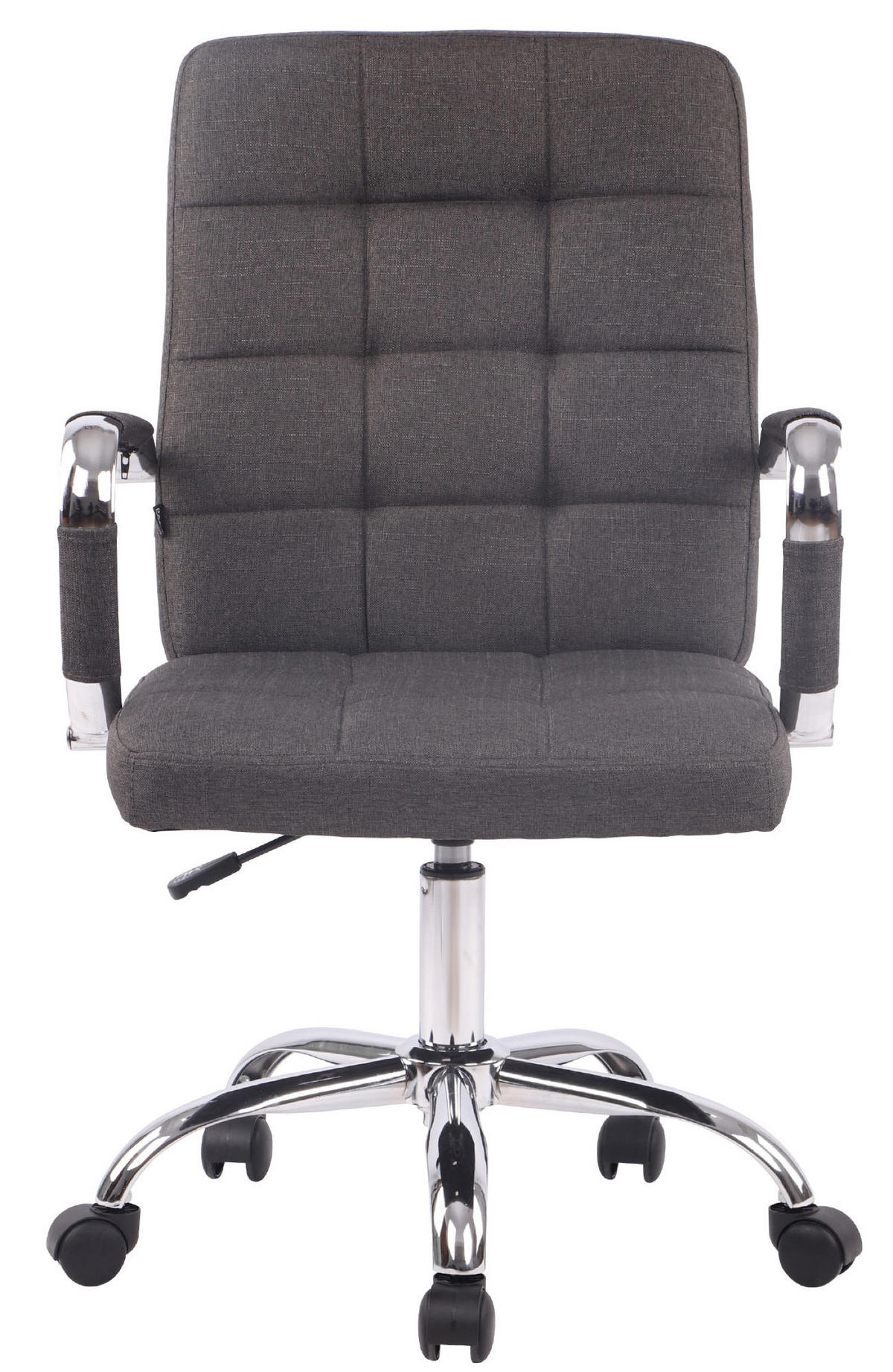 BÜROSTUHL Deal V1, Stoff Dunkelgrau - Dunkelgrau, Textil/Metall (56/104/62cm) - TPFLiving