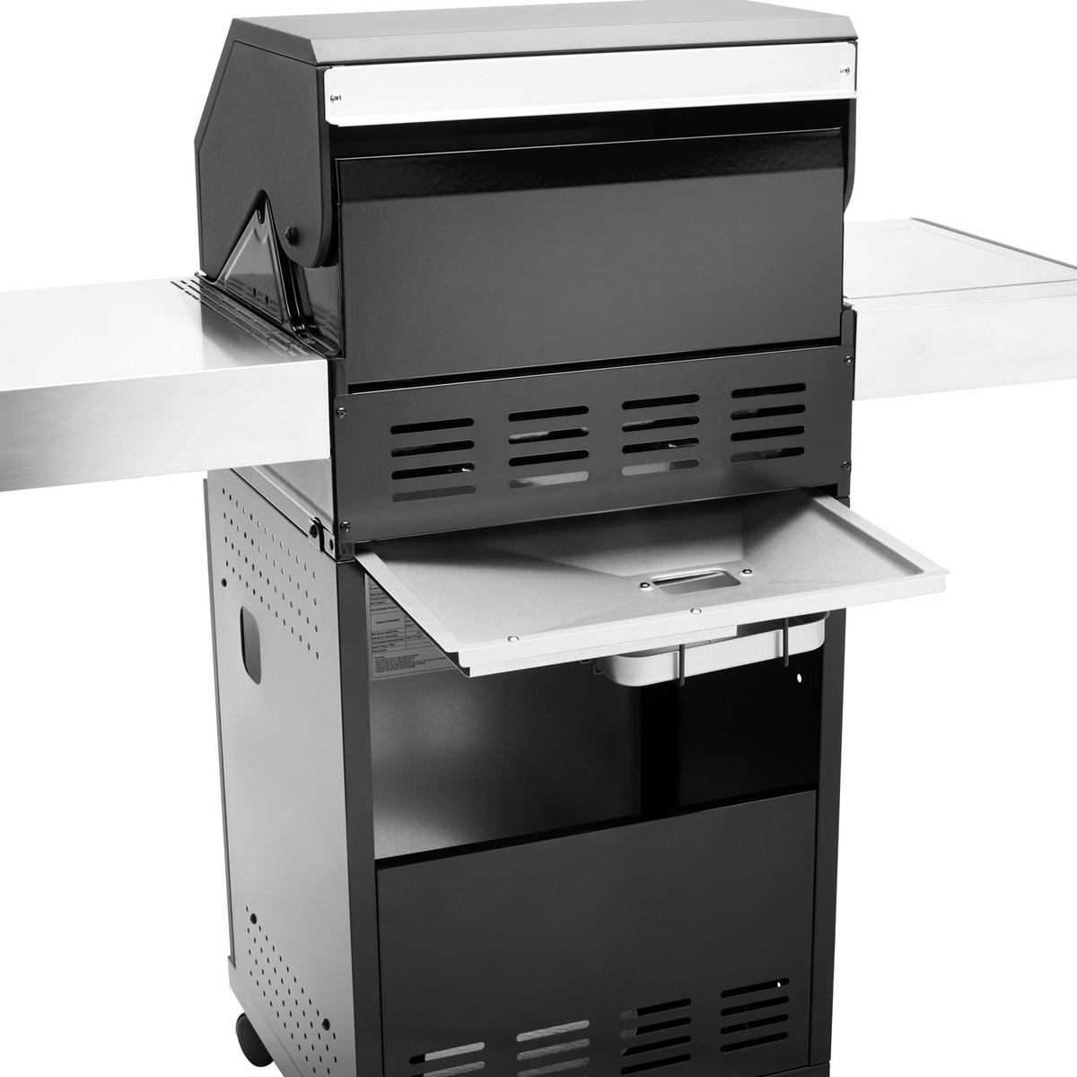 GASGRILL BLACK 2+1 - Schwarz, Metall (50/115/116cm) - TAINO