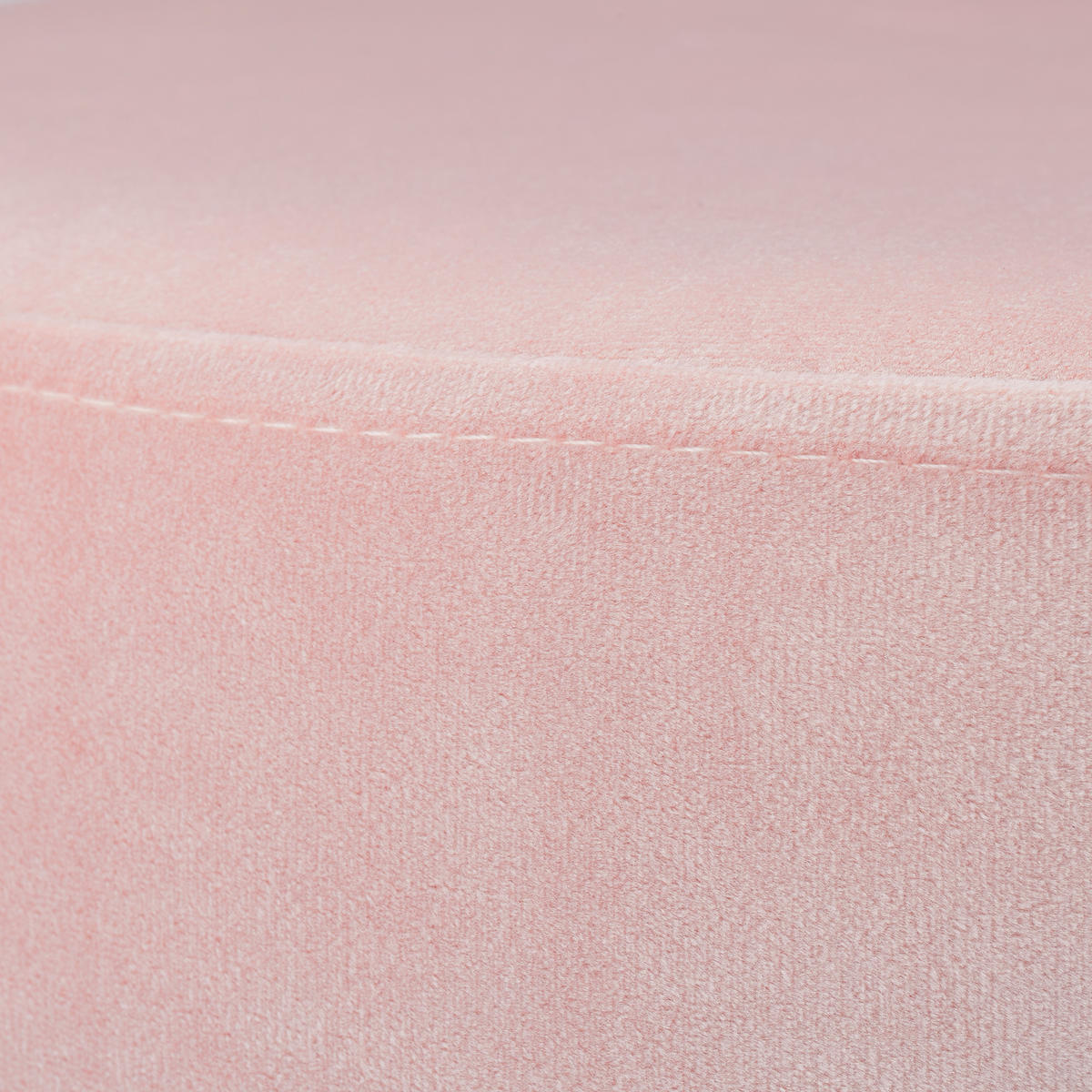 SAMTHOCKER - Rosa, Holzwerkstoff/Textil (40/40/40cm) - Relaxdays