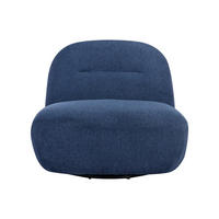 SESSEL mit gerader Rückenlehne - 1 Person - Stoff - Blau - - Blau, Textil (82/73/84cm) - Vente-Unique