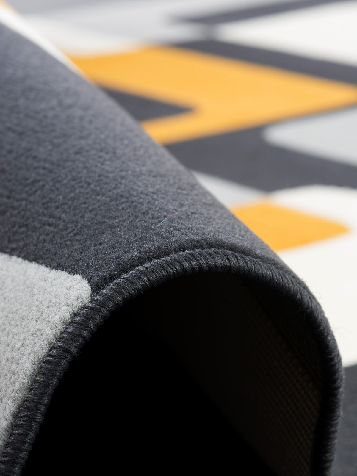 TEPPICH MODERN TRENDLINE RETRO - Currygelb/Anthrazit, Textil (80/150cm) - Pergamon