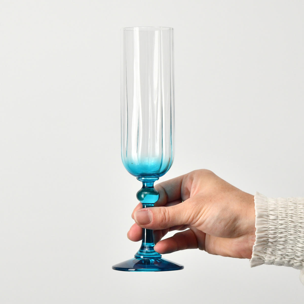 SEKTGLÄSER, 2er-Set, 200 ml - Türkis, Glas (0.2L) - Krosno Glass