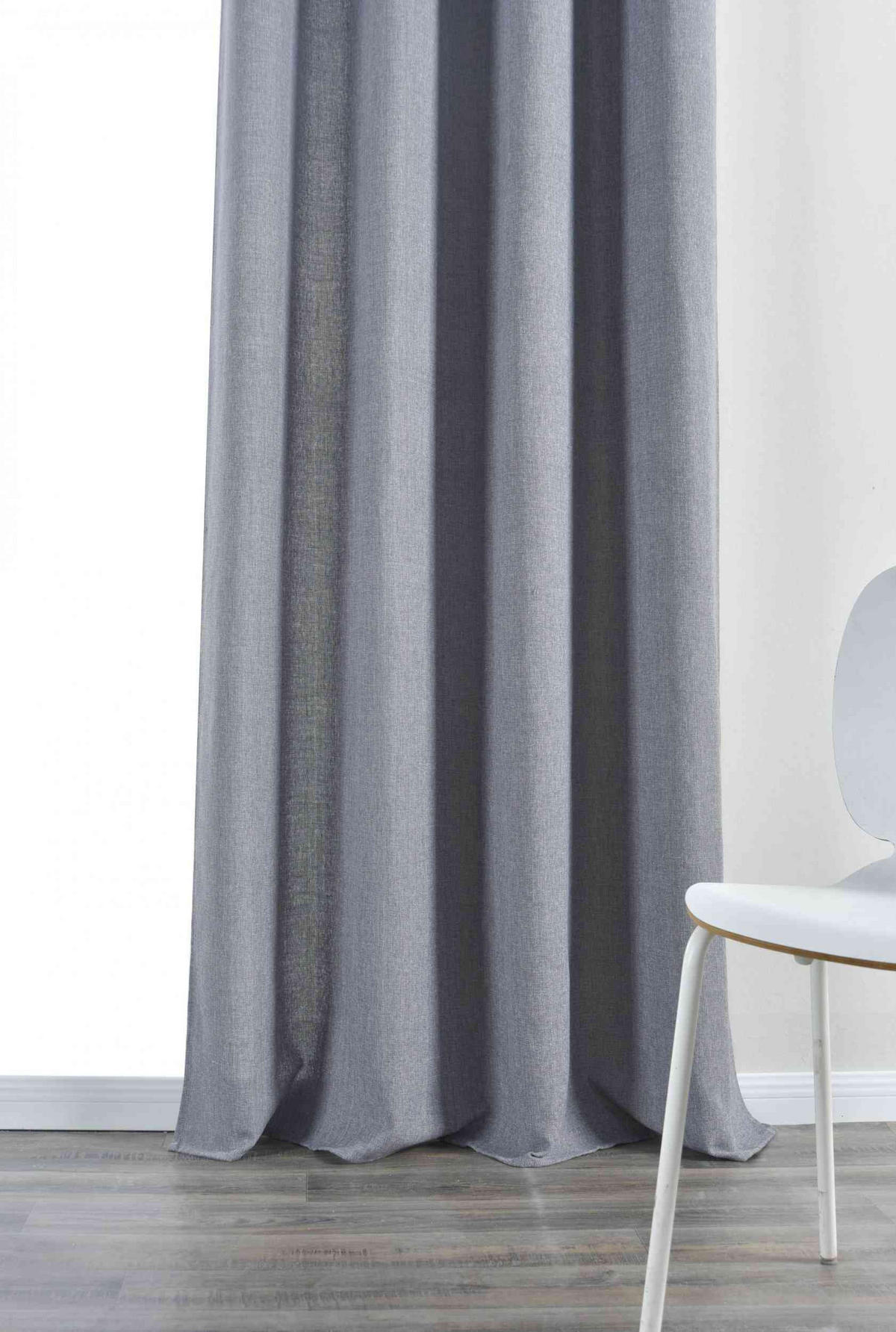 VORHANG »Essen« HxB 245x145 cm Dunkelgrau - Dunkelgrau, Textil (145/245cm) - Gardinenbox