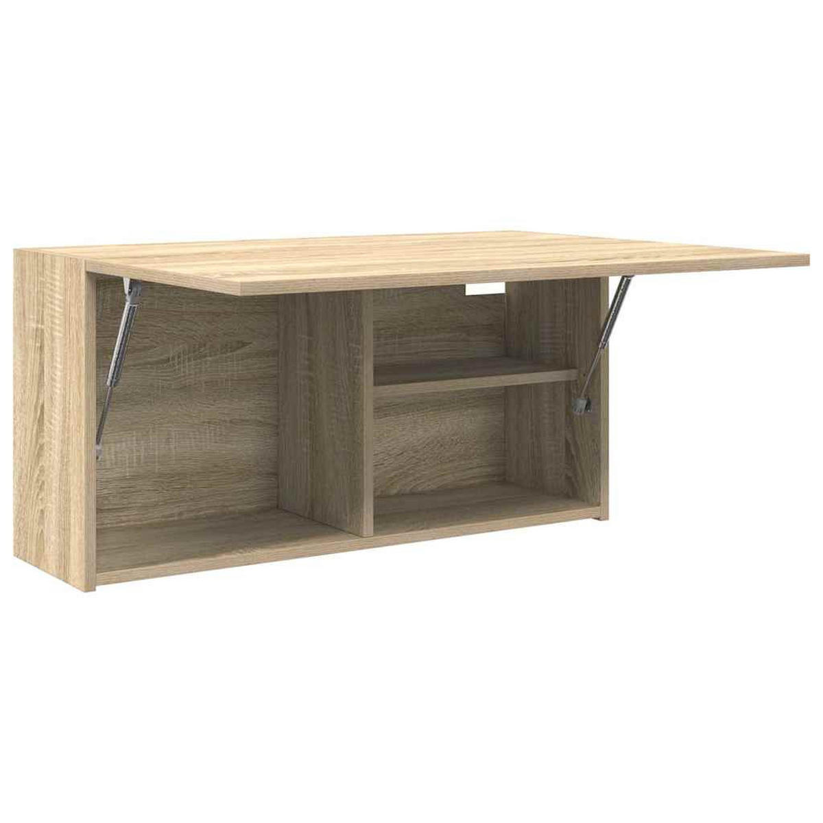 BAD-WANDSCHRANK Sonoma-Eiche 80/25/40 Cm Holzwerkstoff - Hellbraun, Holzwerkstoff (25/40/80cm) - vidaXL