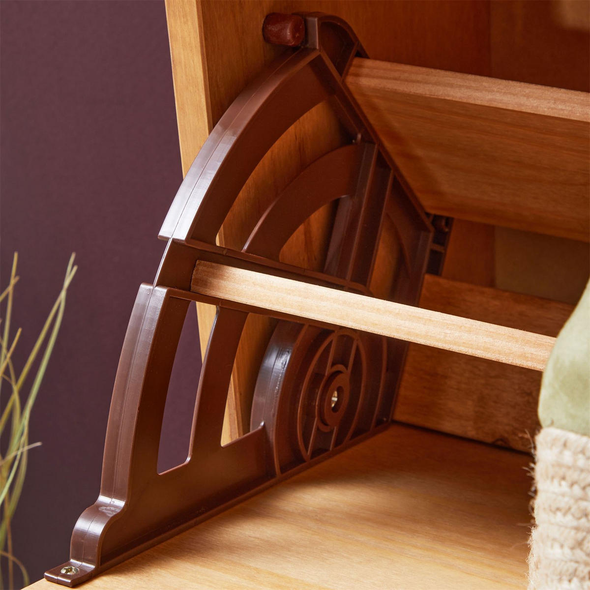 SCHUHSCHRANK BASIL - Braun, Holz (59/116/25cm) - IDIMEX