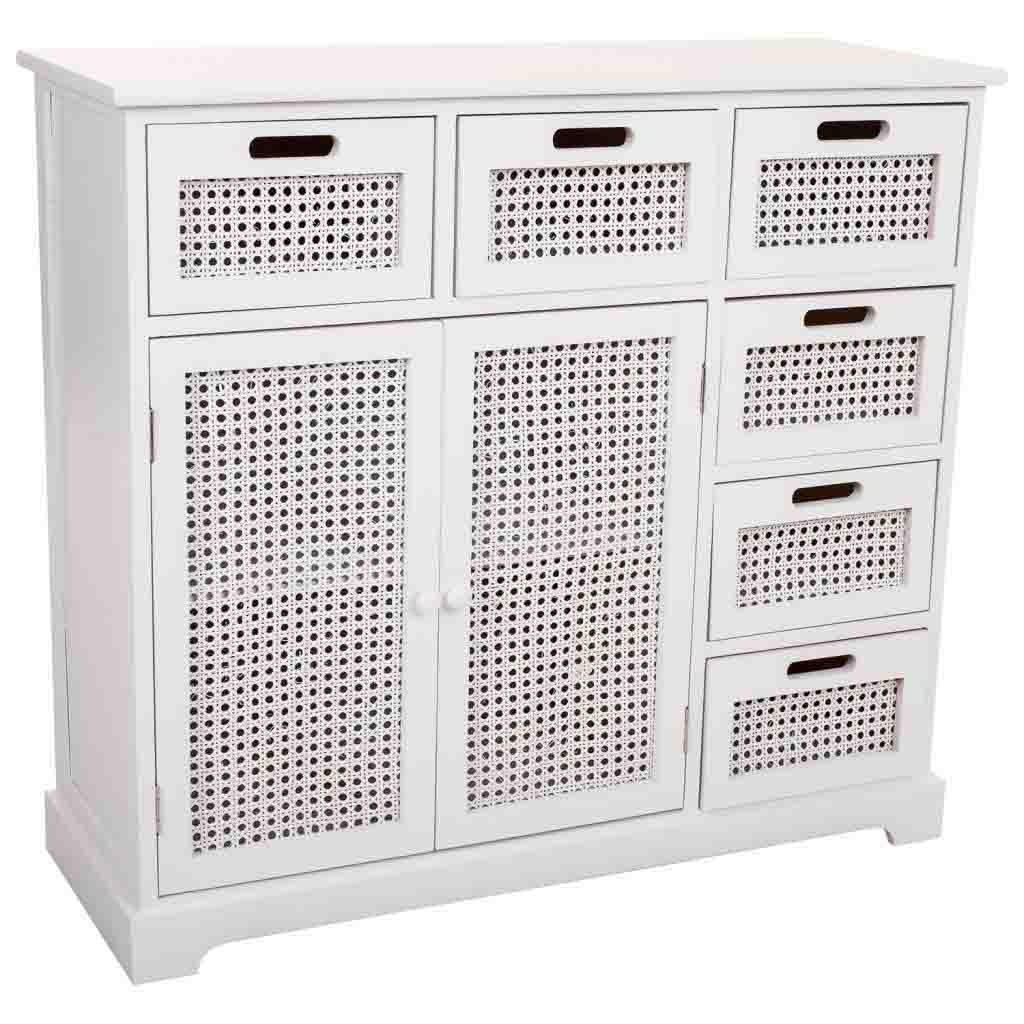 SIDEBOARD aus Holz 86x33x79 cm - Weiß, Holz (86/78.5/33cm) - Wanderlust