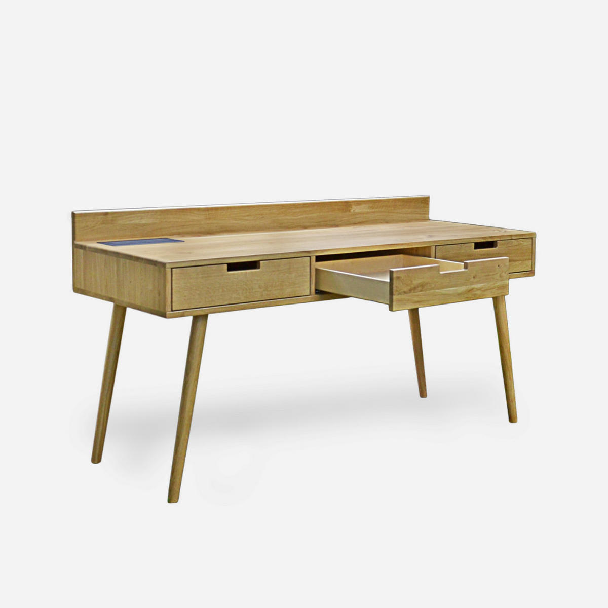 HOLZSCHREIBTISCH mit Schubladen AXEL III - Eichefarben, Holz (60/150/76cm) - Rawood Furniture