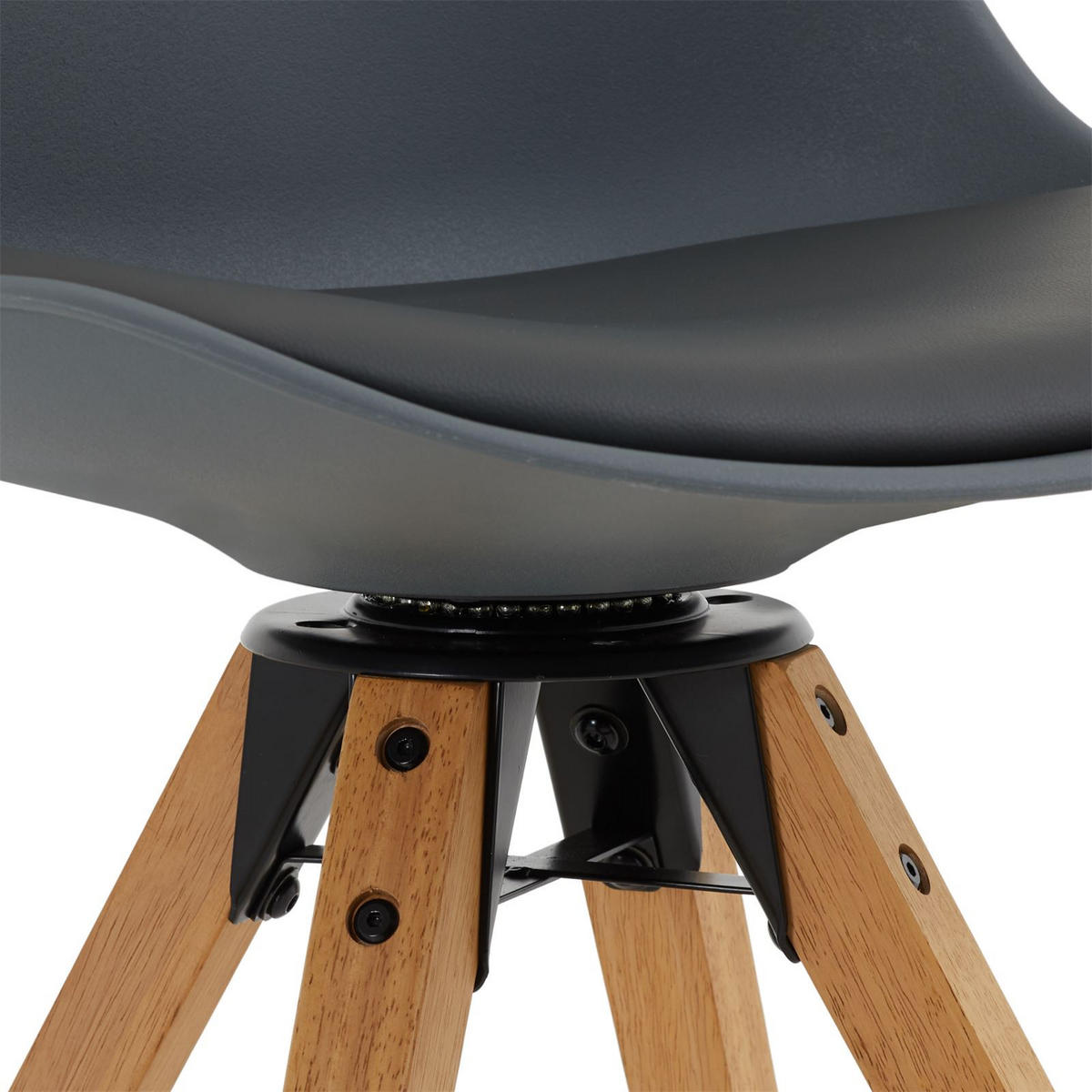 ESSZIMMERSTUHL BOLIVIA 2ER-SET - Grau, Textil (48/87/54cm) - IDIMEX