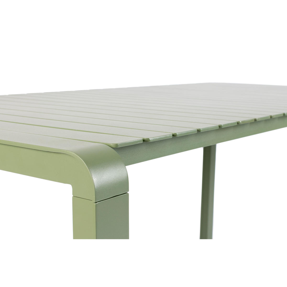 GARTENTISCH Vondel 214x97 cm Grün - Grün, Metall (214/96.7/75cm) - Zuiver