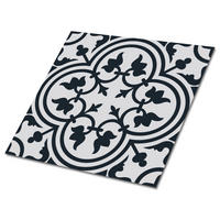 FLIESENAUFKLEBER 9 Stück 30x30 cm selbstklebend Pflanzenmuster - Grau, Textil (30/1.6/30cm) - TULUP