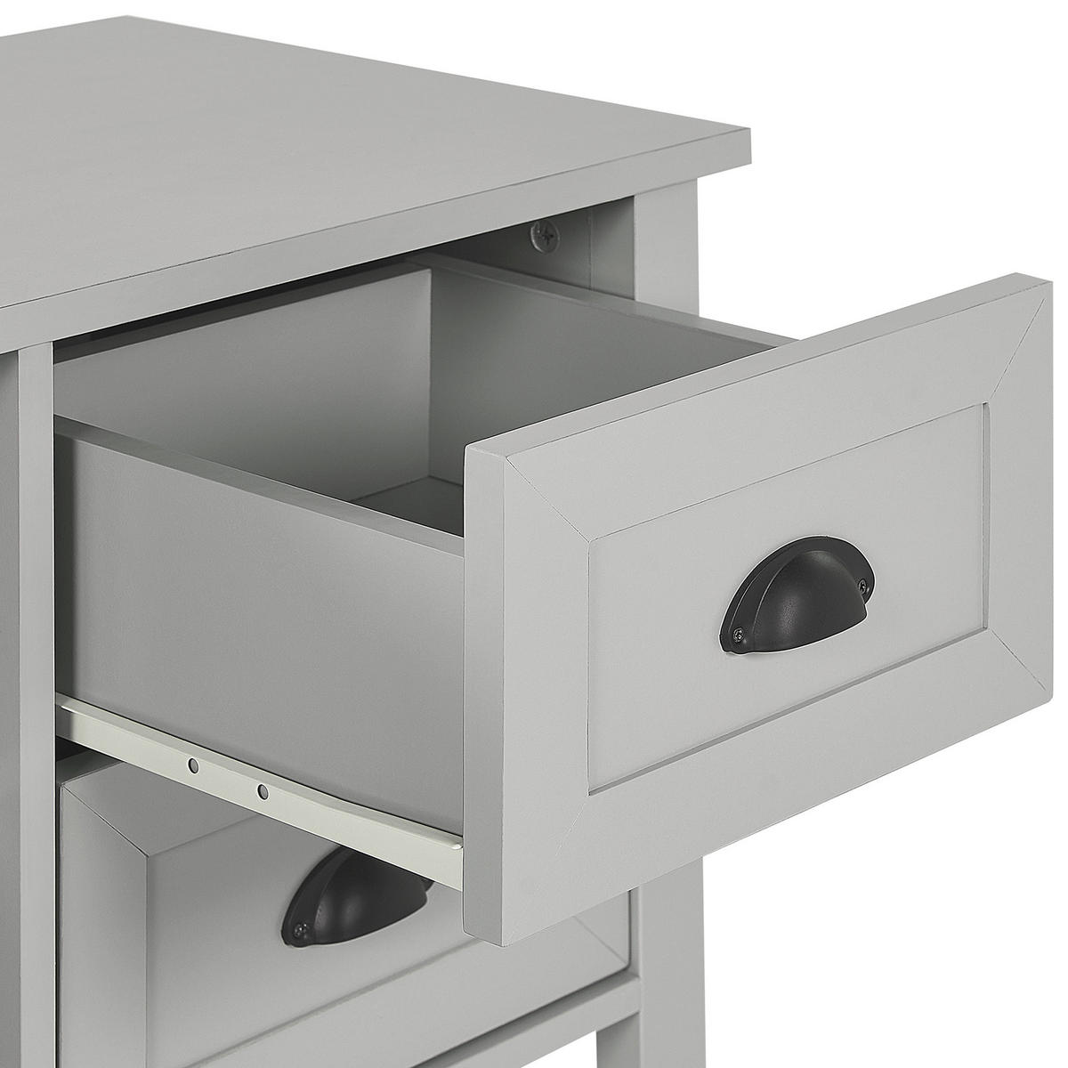 TV-MÖBEL Grau HONOLULU 42/120/46 cm - Grau, Holzwerkstoff (120/46/42cm) - Beliani