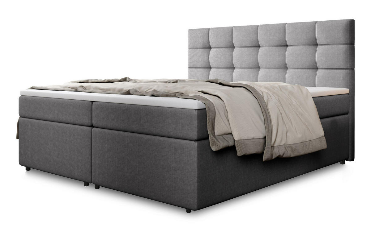 BOXBETT PALMA 160x200 cm mit Matratze und Topper - Rosa - Rosa, Holz (160/200cm) - MASSENO