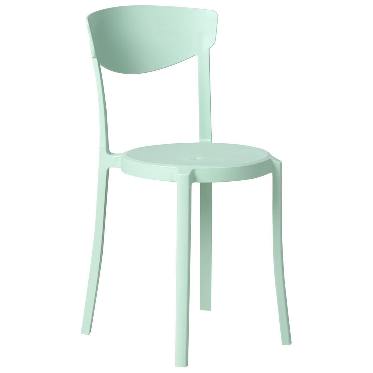 GARTENSTUHL 4er-Set Mintgrün Vieste - Mintgrün, Kunststoff (42/80/38cm) - Beliani