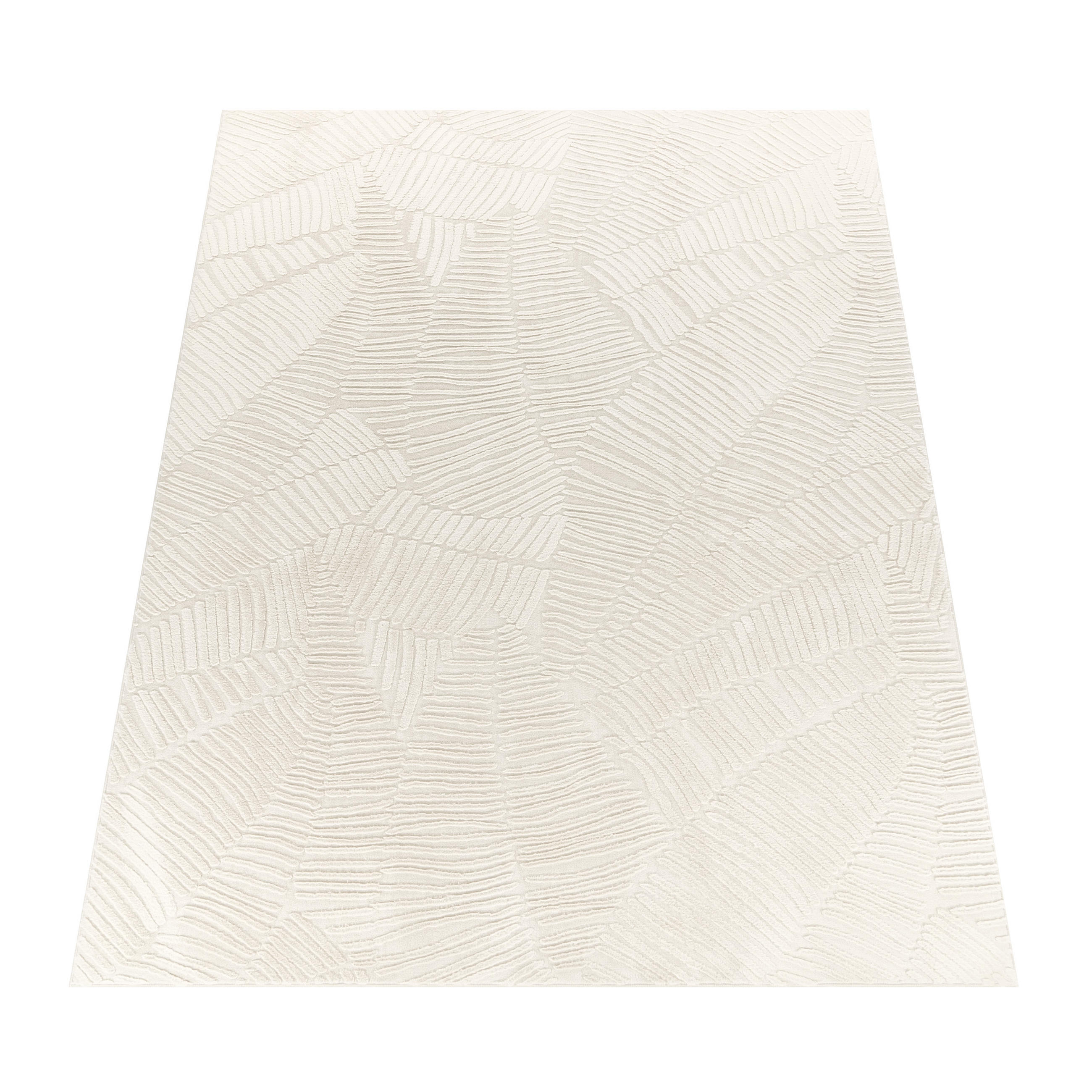 Paco Home Kurzflorteppich Creme 240x340 cm
