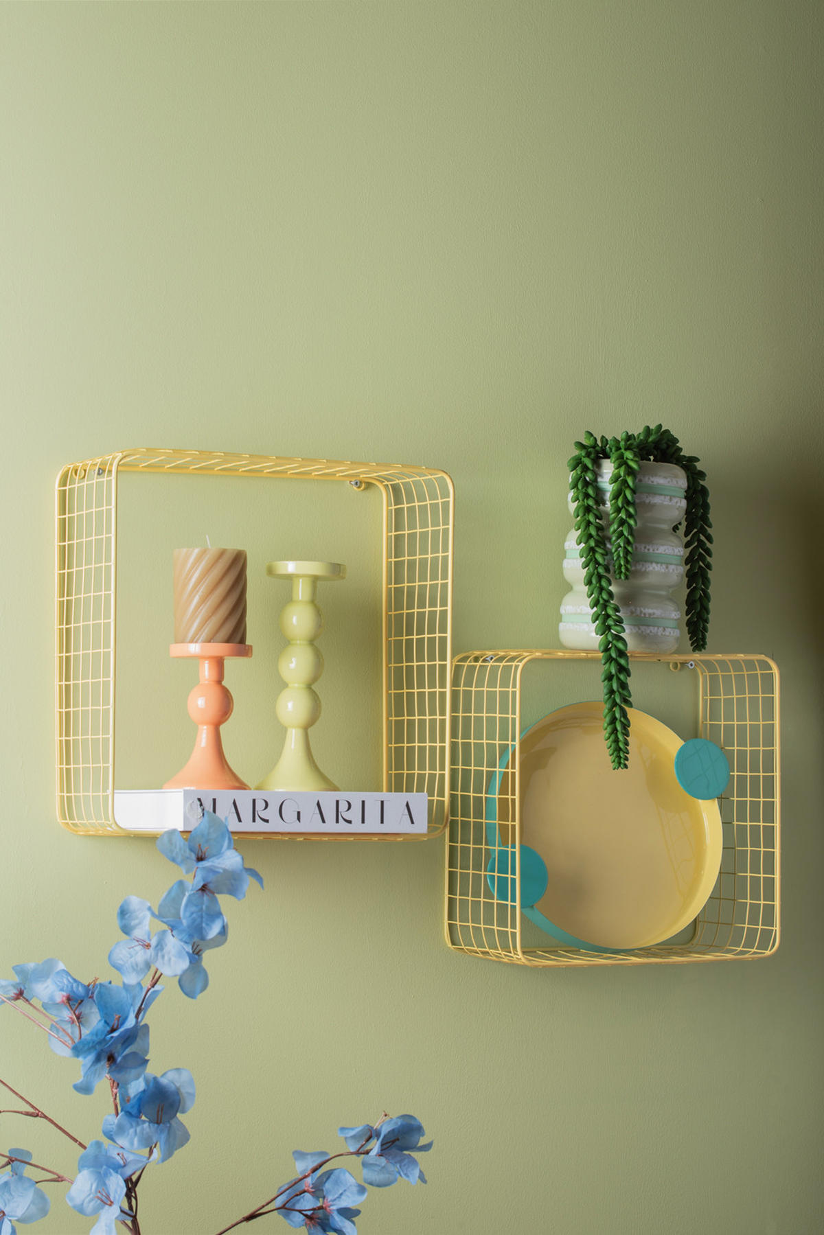 VASE Macaron 9/9/19 cm - Grün, Keramik (19cm) - Present Time