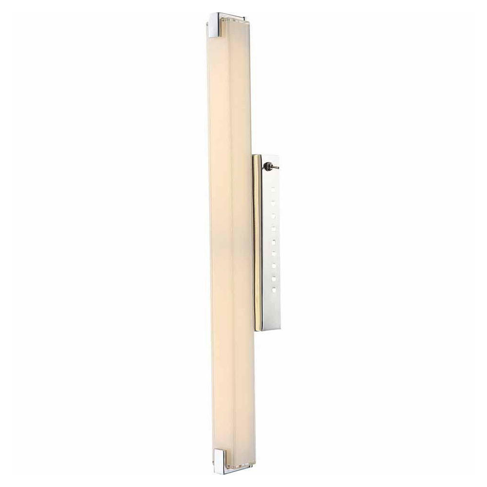 LED WANDLEUCHTE IGINO Silber Chrom - Silberfarben, Glas (6/58.5/9.4cm) - Globo Lighting