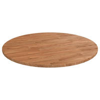 TISCHPLATTE Runde Hellbraun Ø70/1,5 Cm Behandeltes Eichenholz - Hellbraun, Holz (70/70/1.5cm) - vidaXL