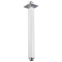 DUSCHARM Deckenmontage 30 cm Quadratisch - Silberfarben, Metall (5/12.7/30cm)