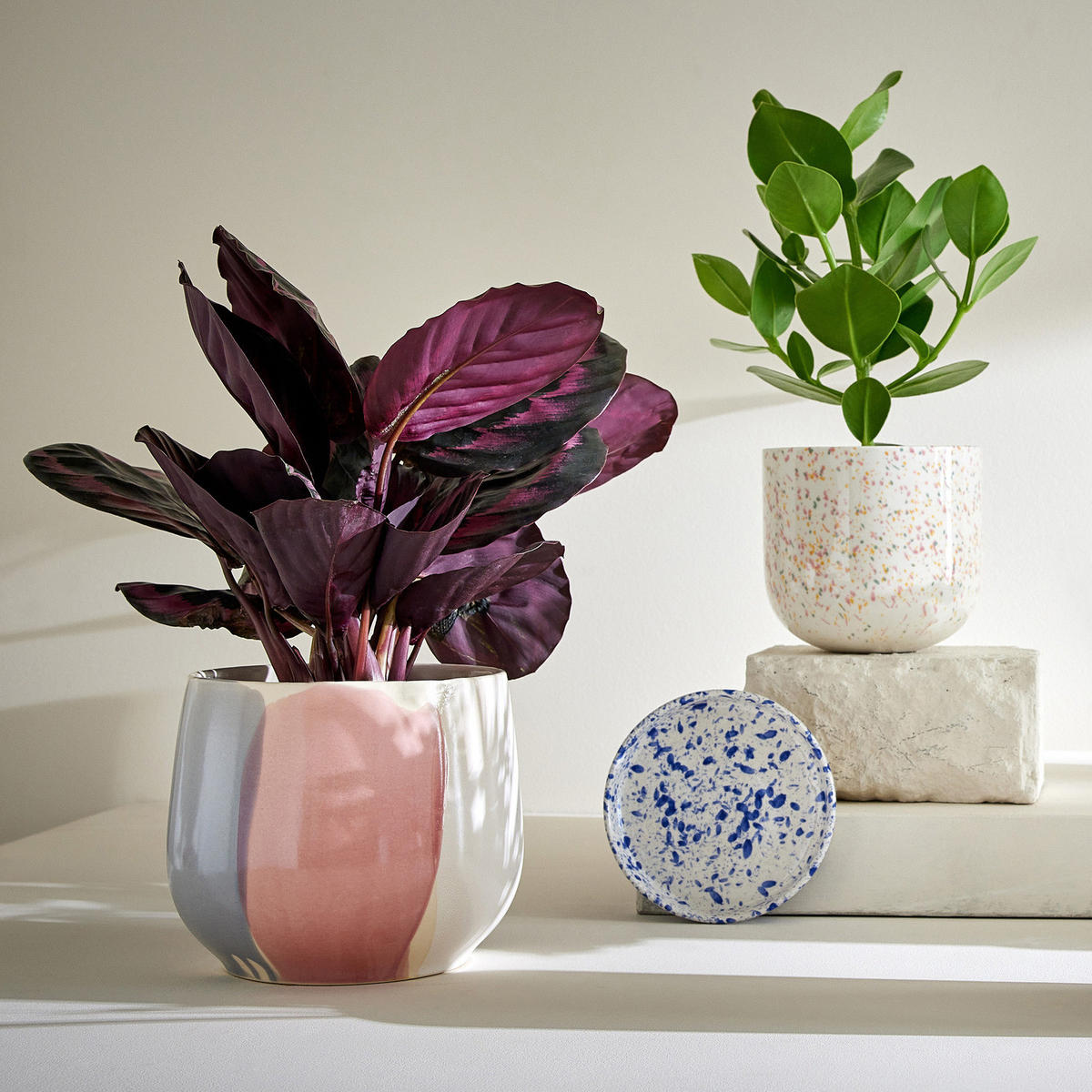 BLUMENÜBERTOPF Spot - Beige, Keramik (18cm) - Butlers