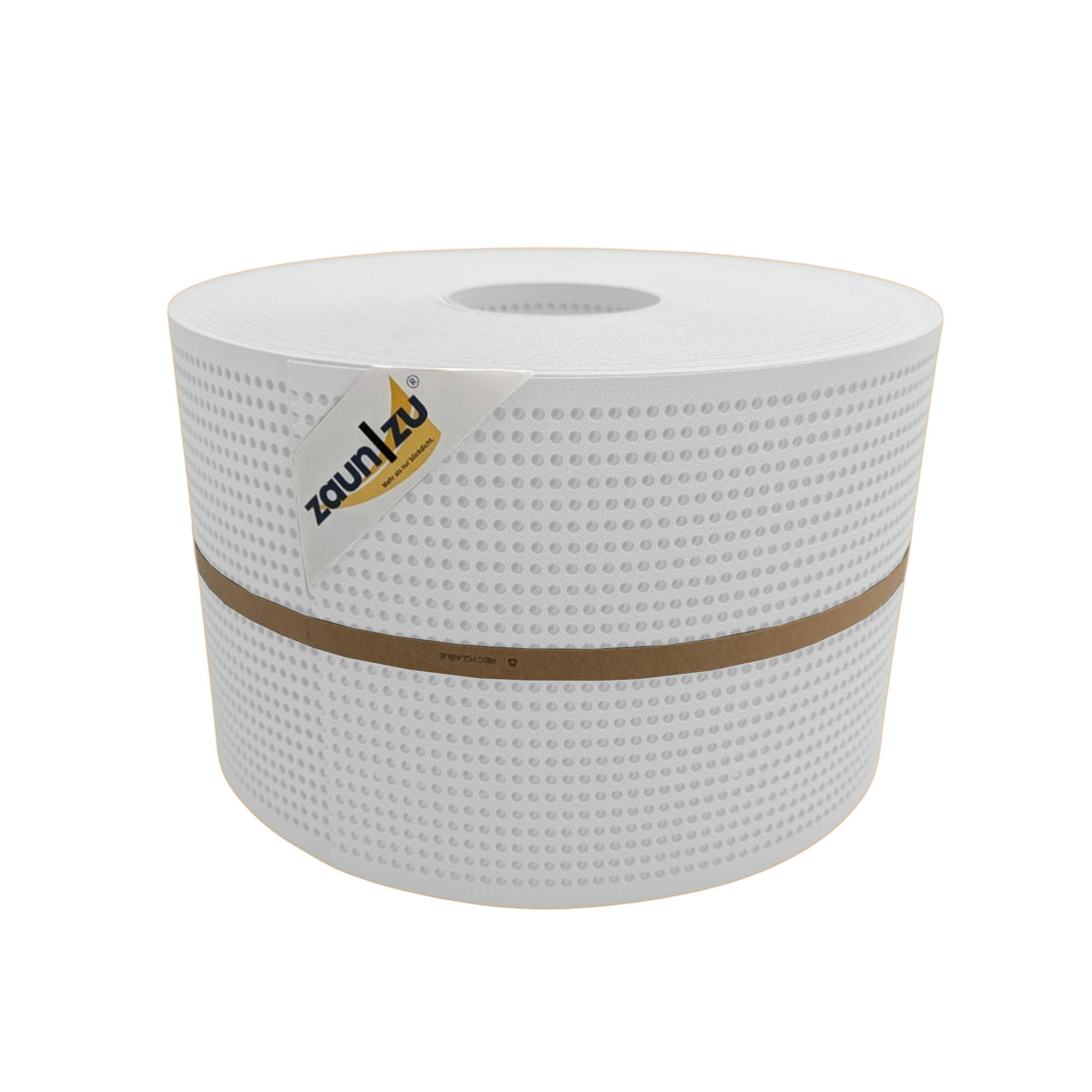 SICHTSCHUTZSTREIFEN PP Premium Gelocht 30 Prozent Streifen Weiß 50m - Weiß, Kunststoff (5000/19cm) - ZAUN|ZU
