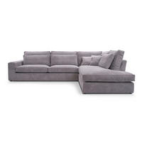 ECKSOFA Comforto MINI CORD 280 x 224 cm Ausrichtung rechts - Grau, Textil (228/224cm) - AN-Moebel 4u